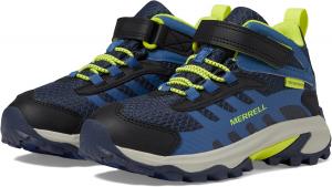Детские водонепроницаемые кроссовки Merrell Kids Moab Speed 2 Mid A/C (для маленьких и больших детей), темно-синий