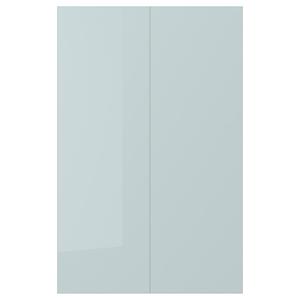 Дверь KALLARP IKEA, 25x80 см, глянцевый светло-серо-голубой