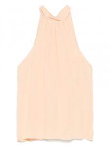 Топ с халтернеем Patrizia Pepe, оранжевый