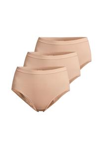 Трусы макси 3 шт. в мелкий рубчик -Con-Ta-, цвет ton