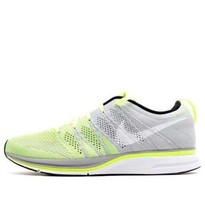 Кроссовки flyknit trainer 'volt white' Nike, белый