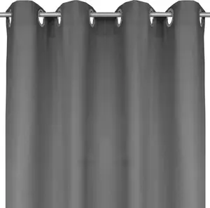Плотная штора с люверсами, размеры: 140х225 см, цвет: серый. Bestlivings