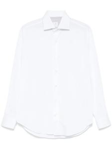 Eleventy рубашка со срезанным воротником, белый