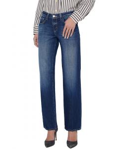 Джинсы L'AGENCE Tatum Low-Rise Trenton Stovepipe L'Agence, синий