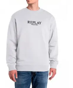 Белая хлопковая толстовка для весны/лета Replay, белый