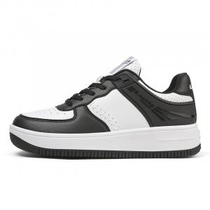 Lin Feng Амортизирующие низкие скейтерские кросcовки унисекс джинсовые гастрода черные 8018-1 белый черный, цвет 8018-1 White Black