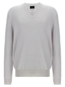 Свитер с V-образным вырезом Brioni, белый