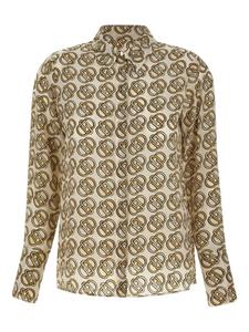 LIU JO шелковая рубашка, золотой