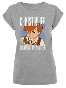 Рубашка F4NT4STIC Disney Winnie The Pooh Christopher Robin Montage, пятнистый серый