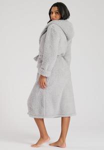 Халат CHUNKY SHERPA HOODED MIDAXI Loungeable, серебристый