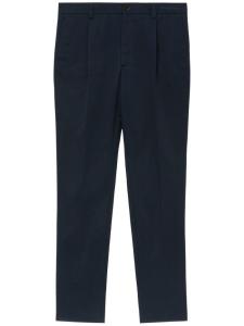 Burberry прямые брюки строгого кроя, синий