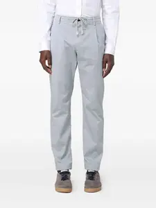 Плиссированные брюки на завязках Eleventy, синий