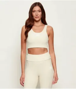 Топ cropped fit Ea7, экрю