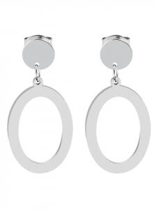 Adeliás Женские серьги - Серьги-гвоздики из нержавеющей стали серебристого цвета