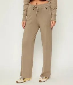 Вязаные брюки regular fit Patrizia Pepe, бежевый