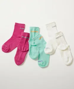 Набор из 3 коротких носков из неоновой сетки, прохладные, дышащие и флуоресцентные, идеально подходят для занятий спортом. Высокая видимость, яркие цвета, возможность написания имени Devirock, цвет 003-Multi 3