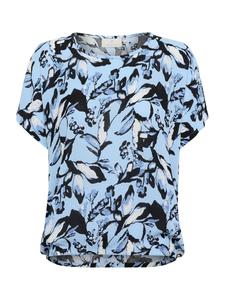 Блуза Kaffe KAAmber, сапфировый/светло-голубой