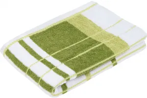 Полотенце для душа Gözze "Берлинские полосы", (1 шт.) 70х140 см (1 шт.), темно-зеленый/лаймовый