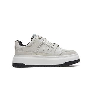 Кеды, скейтборд обувь женская низкая Crackle белый Suan Ba Hui