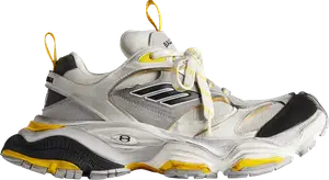 Кроссовки Balenciaga Wmns Cargo Sneaker 'Worn-Out - Grey Yellow', серый