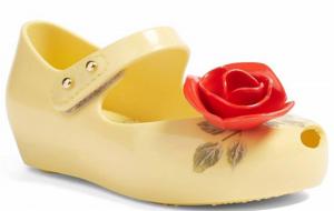 Детские сандалии Ultragirl Beauty & The Beast желтого цвета Mini Melissa