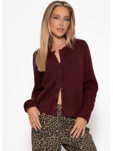 Кардиган в рубчик бордового цвета SASSYCLASSY