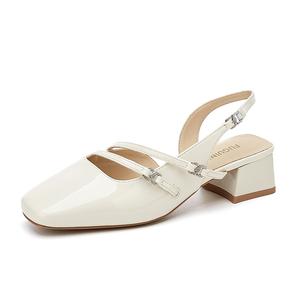 Rich birds Женские туфли на платформе с массивным каблуком бежевые, цвет Beige