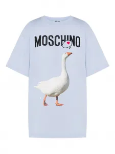 Футболка с принтом Moschino, синий