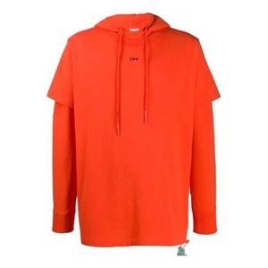 Толстовка men's arrow logo orange red Off-White, красный