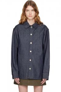 A.P.C. Темно-Синяя джинсовая рубашка