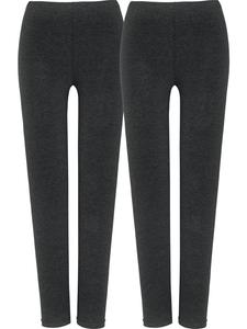 Леггинсы из одинарного джерси, упаковка из 2 пар, антрацитового цвета с крапинками REDBEST