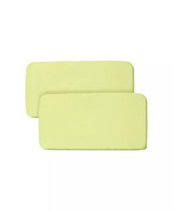 Дышащая детская универсальная простыня и водонепроницаемый чехол для матраса для люльки размером 33 x 15 дюймов (2 шт.) Breathablebaby, зеленый