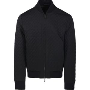 Куртка стеганая на молнии EMPORIO ARMANI, черный