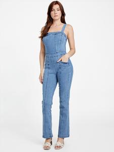 Экологичный джимовый комбинезон Selena Guess Factory, Medium Wash