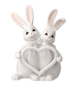 Декоративная фигурка Goebel Hasenpaar Snow White - Forever, белый