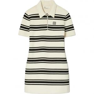 Женское платье с короткими рукавами Tory Burch, бежевый