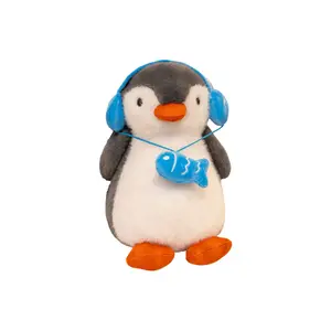 Плюшевая кукла Headphone Penguin высотой 25см/35см Pissie