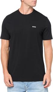 Футболка BOSS Men's Contrast Logo из хлопка и эластичного хлопка, Dark Black Currant