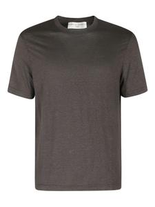Футболка с круглым вырезом и короткими рукавами Filippo De Laurentiis, коричневый