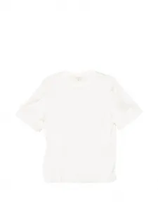 Удлиненная атласная футболка Patrizia Pepe, белый