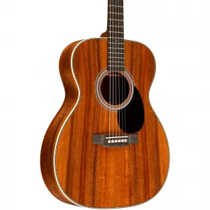 Акустическая гитара Martin Custom Shop All Flamed Koa OM, натуральная