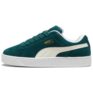 Кеды PUMA Suede XL Series Skateboard Unisex Low-Top, темно-зеленый/белый