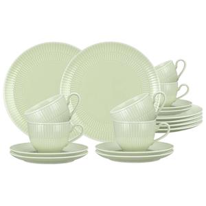 Кофейный сервиз Amina Celadon, набор из 18 предметов Seltmann Weiden, зеленый