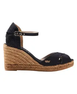 Босоножки-эспадрилии Aiguablava на танкетке Viscata, черный