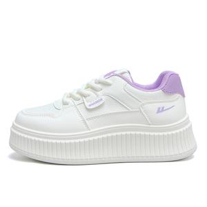 Нескользящие и износостойкие низкие кроссовки, увеличивающие рост, женские WARRIOR, Dark Beige Purple