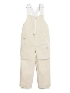 Вельветовый комбинезон Brunello Cucinelli Kids, бежевый