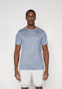 Новая спортивная футболка с отделкой из шпона. Nike Performance, Diffused Blue/Pure/Black