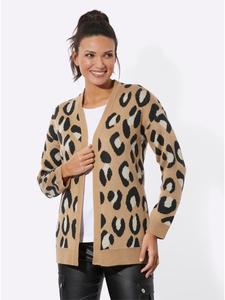 Кардиган в верблюжьем и черном узоре Sieh an!