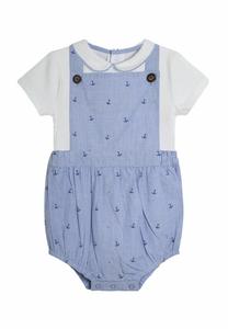 Комбинезон REGULAR FIT ANCHOR PRINT SET JoJo Maman Bébé, синий
