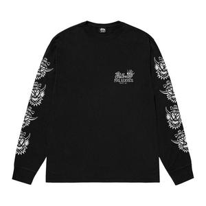 Футболка Stussy Witch Doctor Long-Sleeve Tee Pigment Dyed, Black